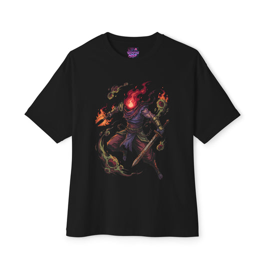 Dead Cells Prisoner Design Shirt | Roguevania Fan Beheaded Run Gift Tee Premium Oversized Unisex T-Shirt