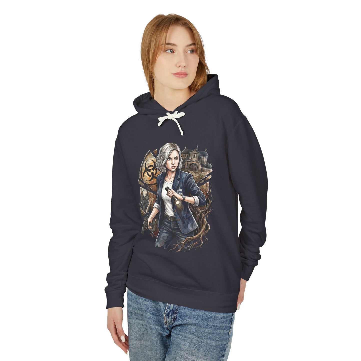 Resident Evil Requiem Grace Ashcroft Unisex Premium Hoodie