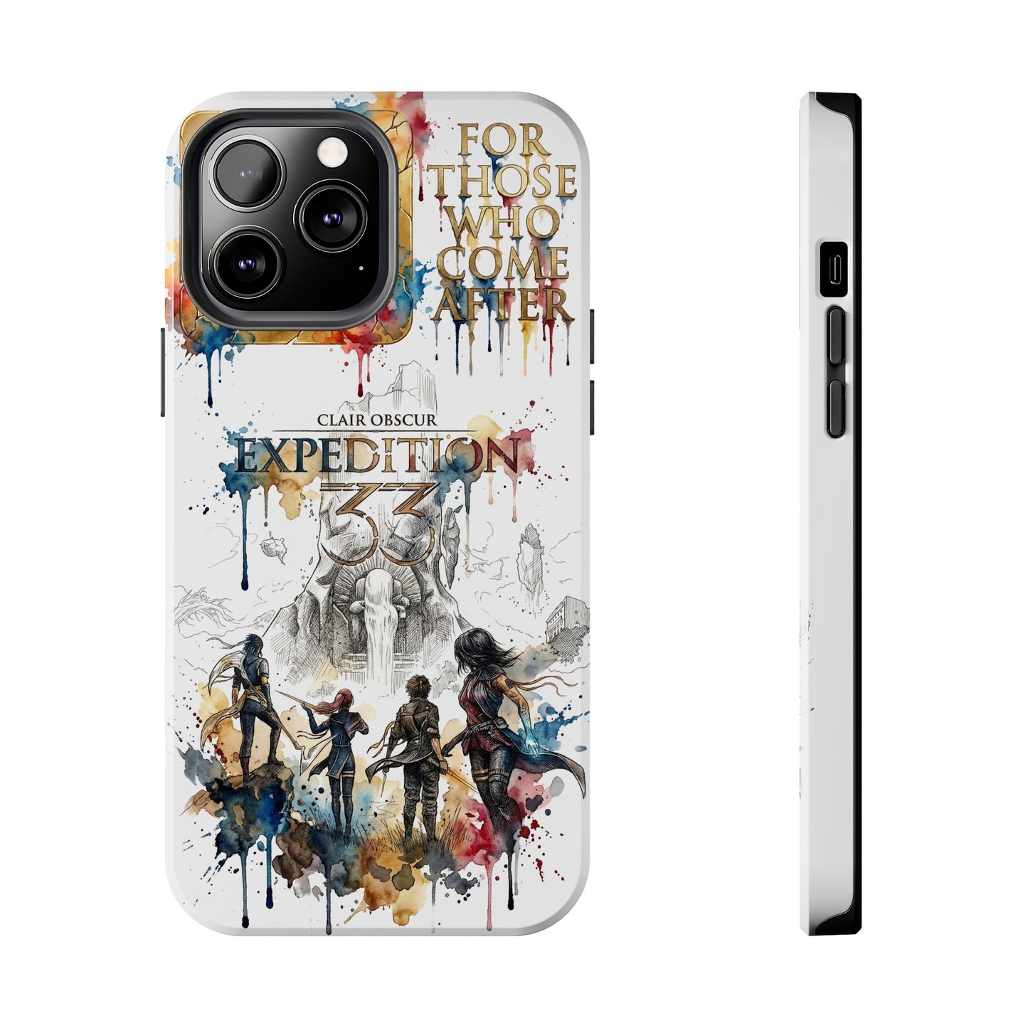 Tough iPhone Case — Clair Obscur:Expedition 33 Facing the Paintress Adventure Art Protective Cover