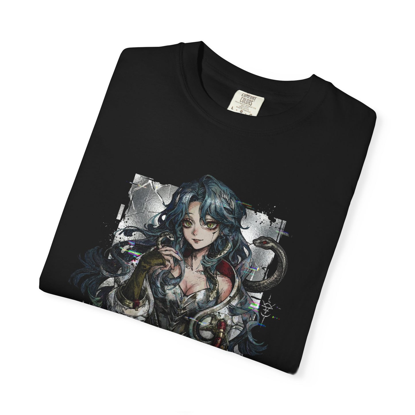 Hissabeth Reverse 1999 Silver Hair Snake Hair Portrait Premium T-Shirt
