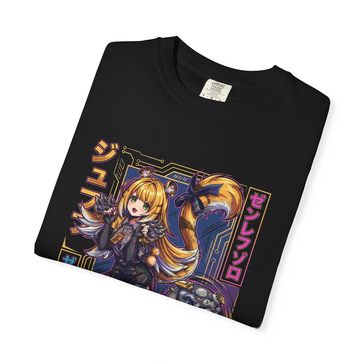 Ju Fufu Zenless Zone Zero Synthwave Sunset Tiger Premium T-Shirt