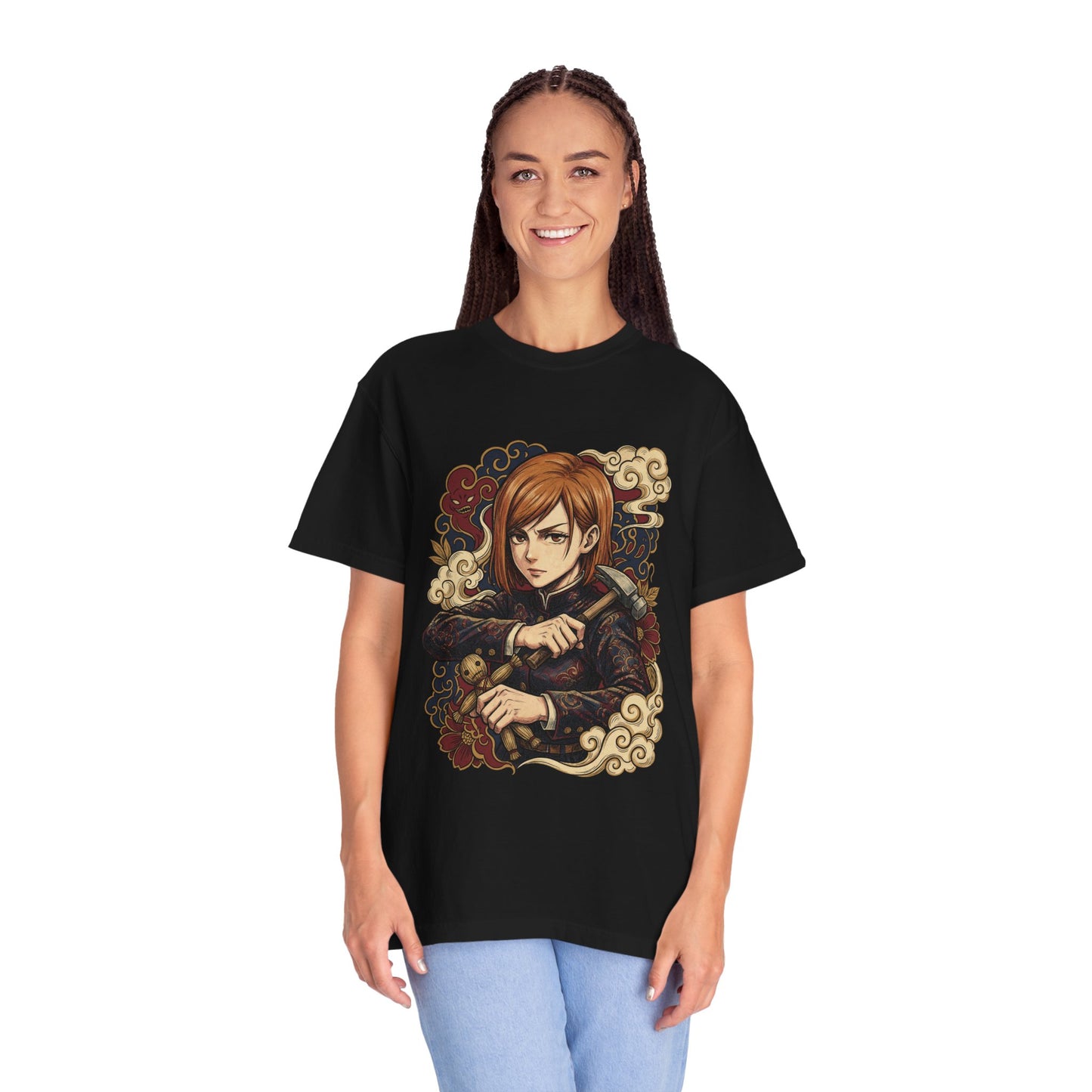 Jujutsu Kaisen Nobara Kugisaki Straw Doll Technique Art Premium T-Shirt