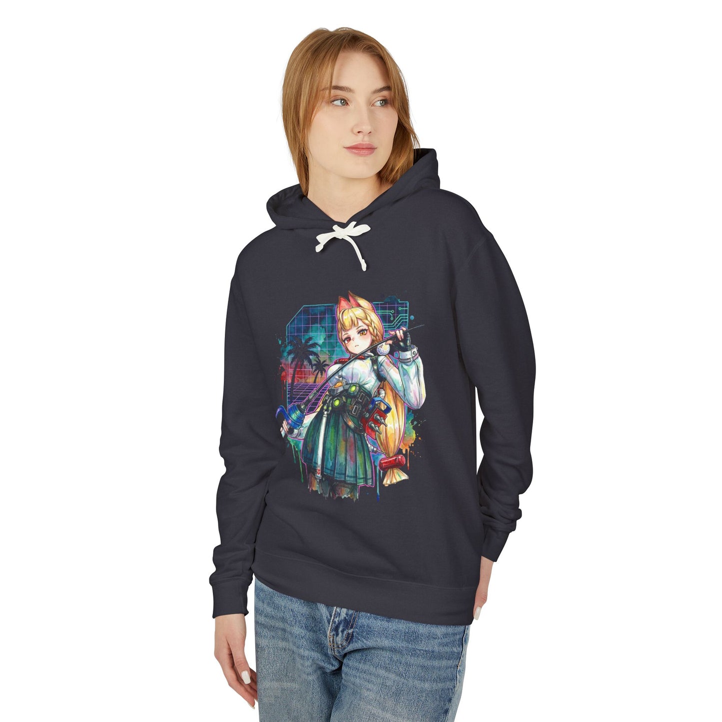 Zenless Zone Zero Alice Thymefield Sword Dance Waltz Art Vaporwave Unisex Premium Hoodie
