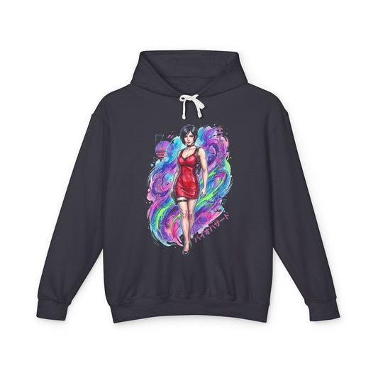Resident Evil Ada Wong Red Vaporwave Grapple Escape Icon Unisex Premium Hoodie