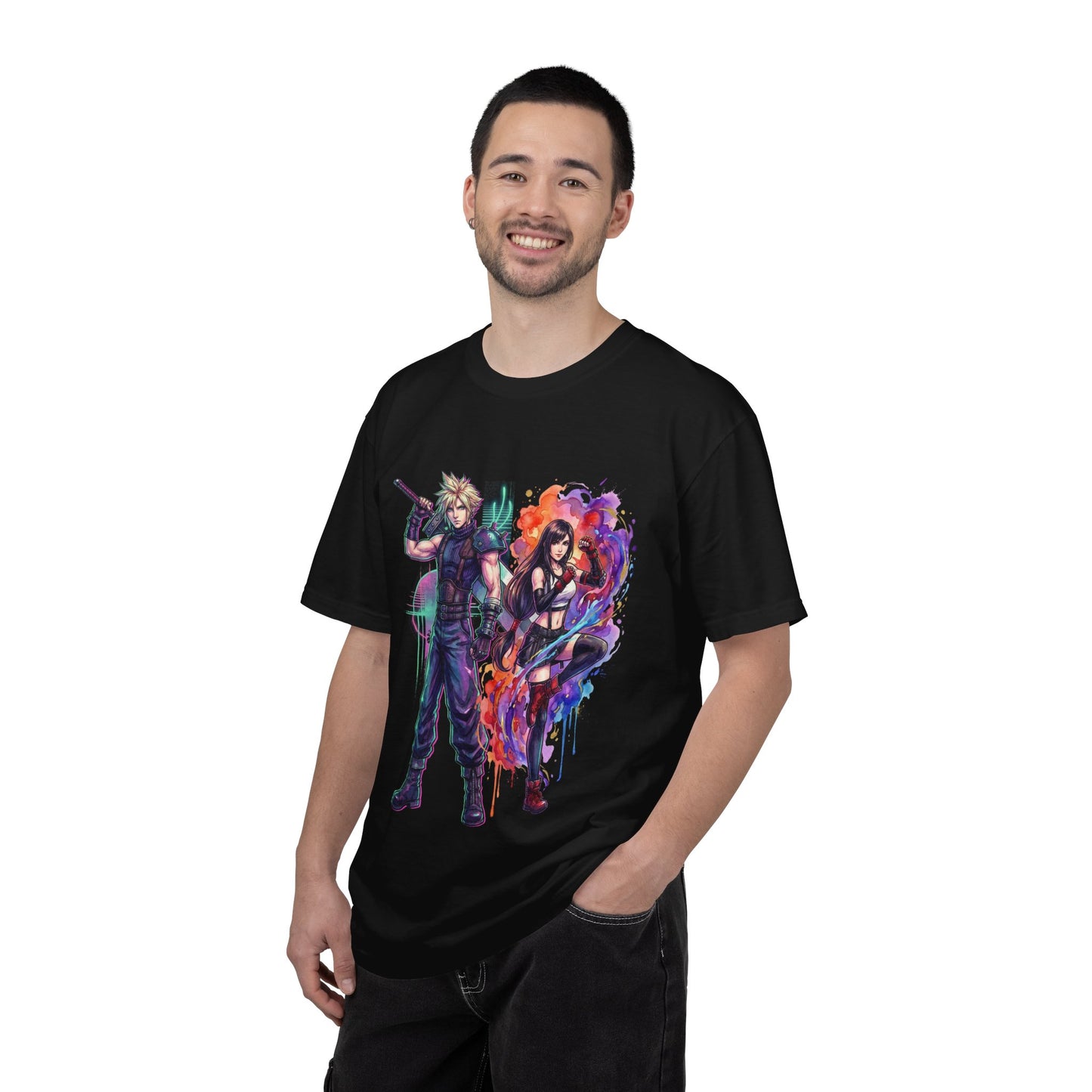 Final Fantasy 7 Remake Tifa and Cloud Together Art Premium T-Shirt