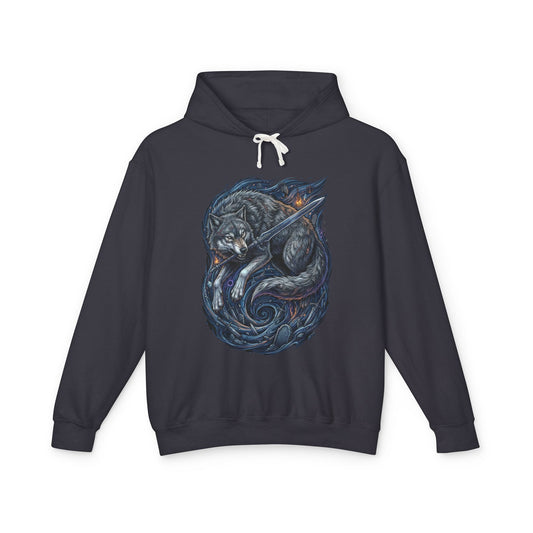 Loyal Sif the Great Grey Wolf Design Unisex Premium Hoodie