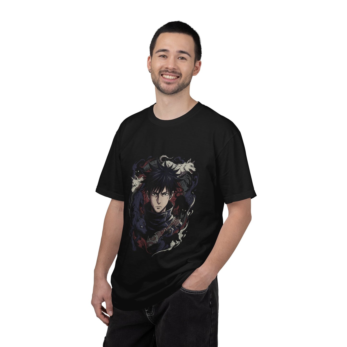 Jujutsu Kaisen Megumi Fushiguro Ten Shadows Technique Design Premium T-Shirt