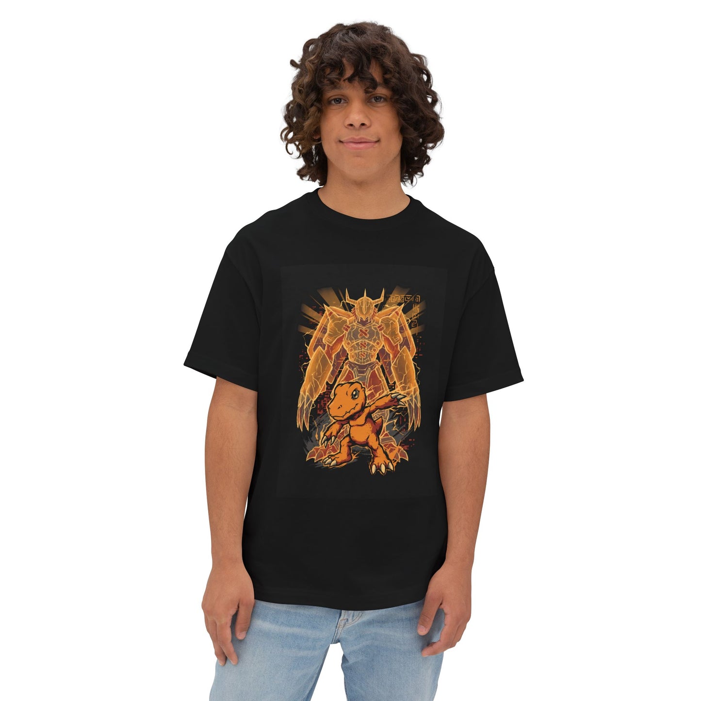 Digimon Classic Line: Agumon to WarGreymon Premium Oversized Unisex T-Shirt