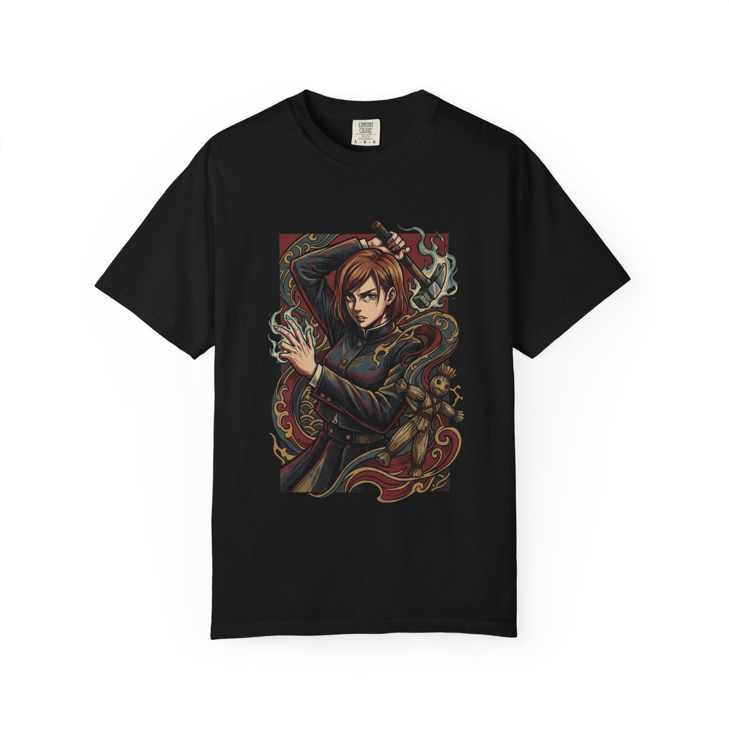 Nobara Kugisaki JJK Uniform Jacket Skirt Portrait Premium T-Shirt