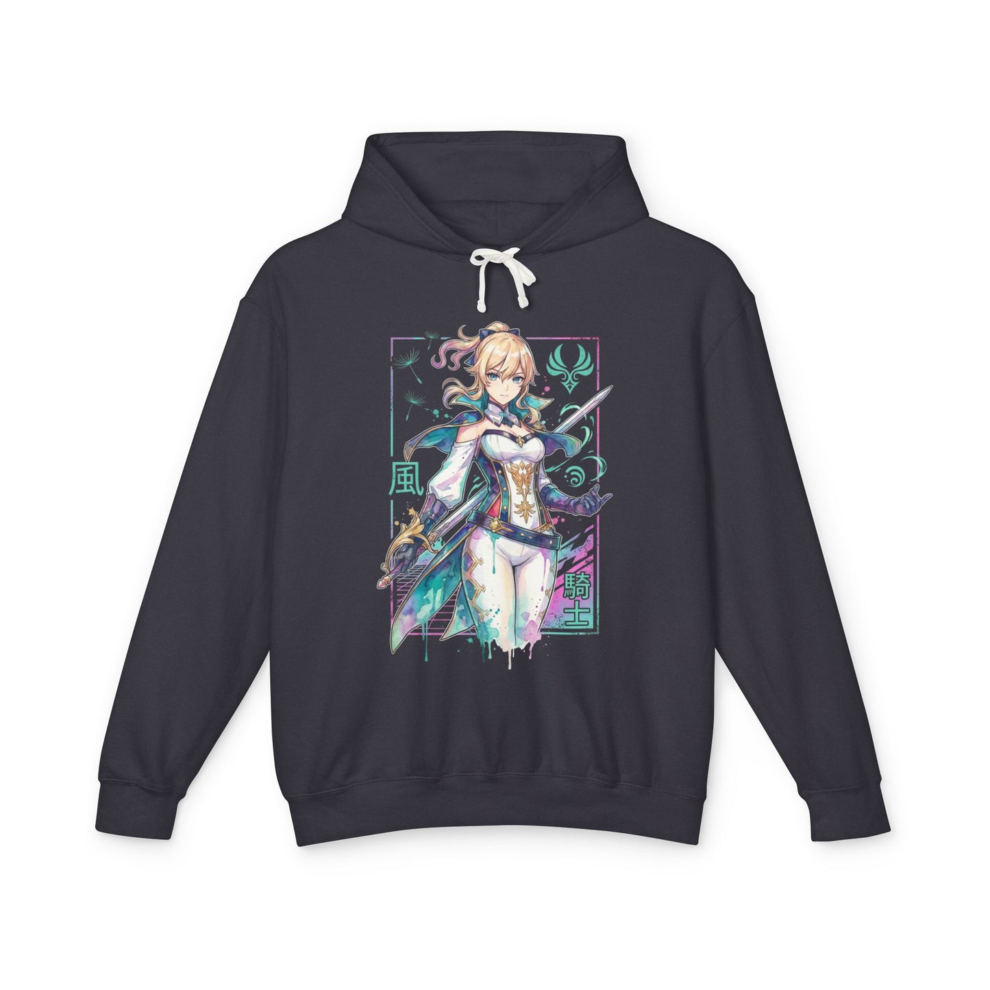 Genshin Impact Jean White Blue Outfit Favonian Devotion Icon Unisex Premium Hoodie