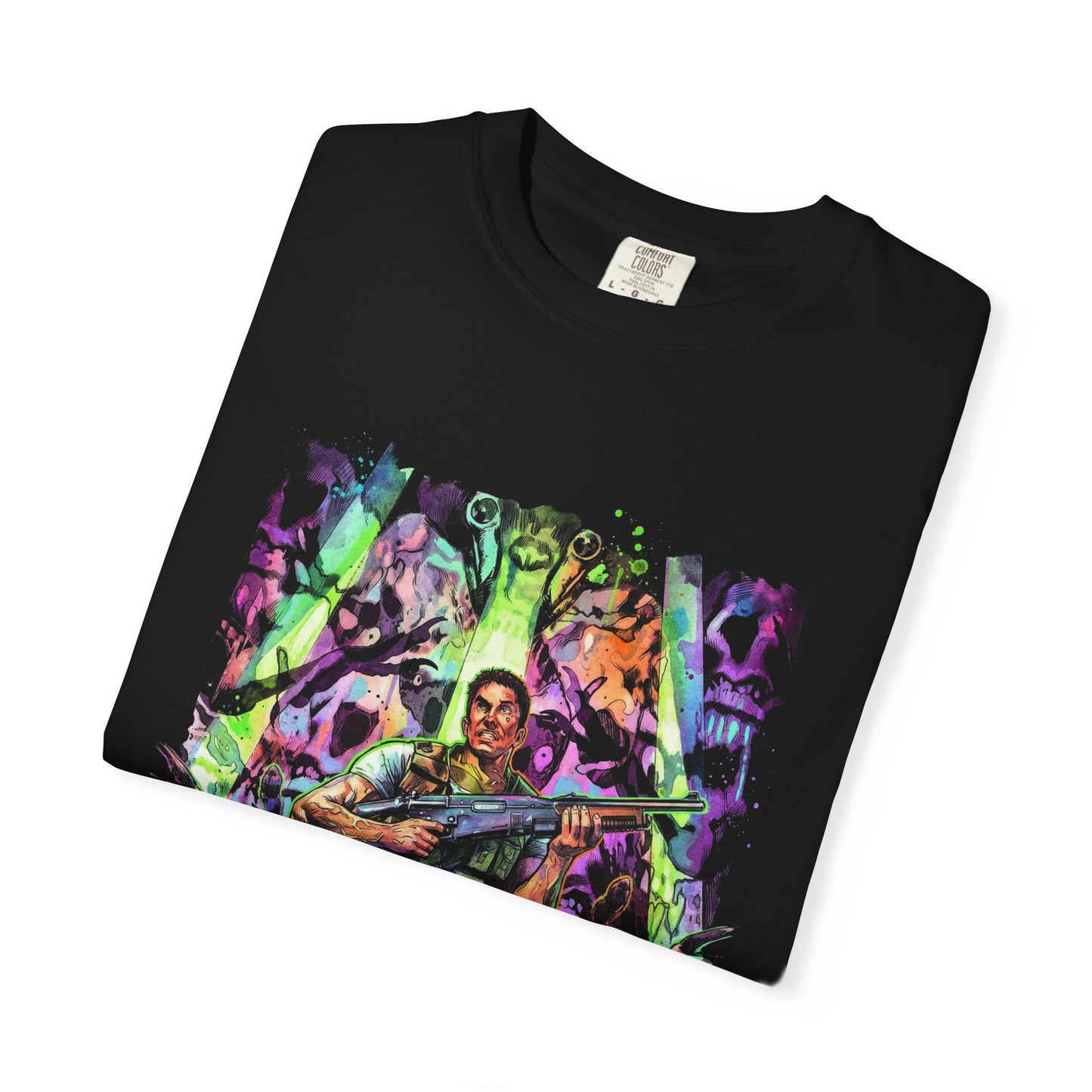 Resident Evil Classic PS1 Retro Cover Art Nostalgic Horror Design Premium T-Shirt
