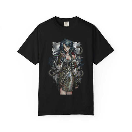 Hissabeth Reverse 1999 Silver Hair Snake Hair Portrait Premium T-Shirt