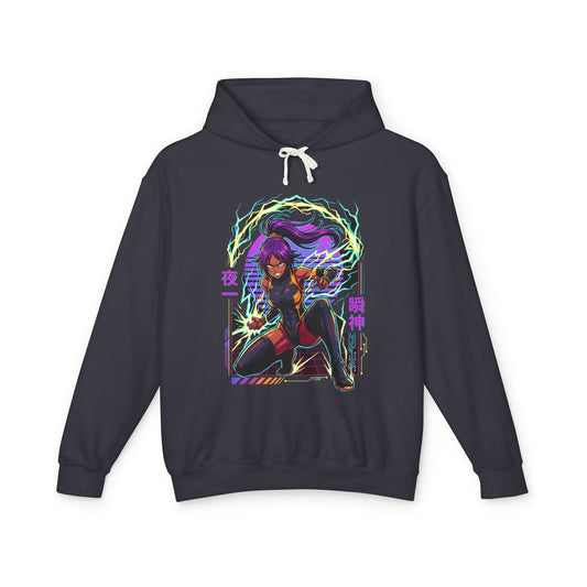 Bleach Yoruichi Shihouin Black Cat Shapeshifter Horror Vibes Art Unisex Premium Hoodie