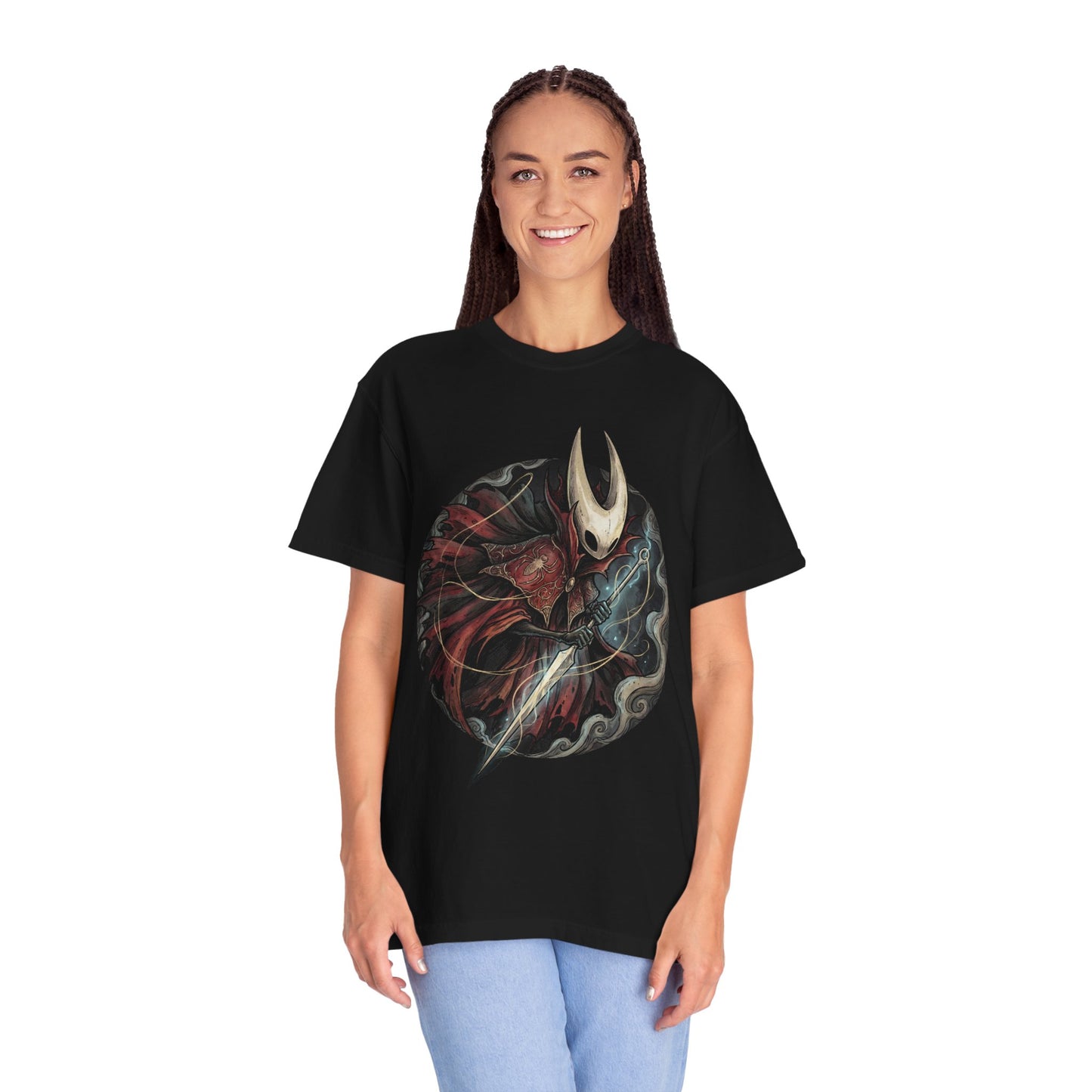 Hornet Silksong Red Cape Acrobatic Combat Icon Premium T-Shirt