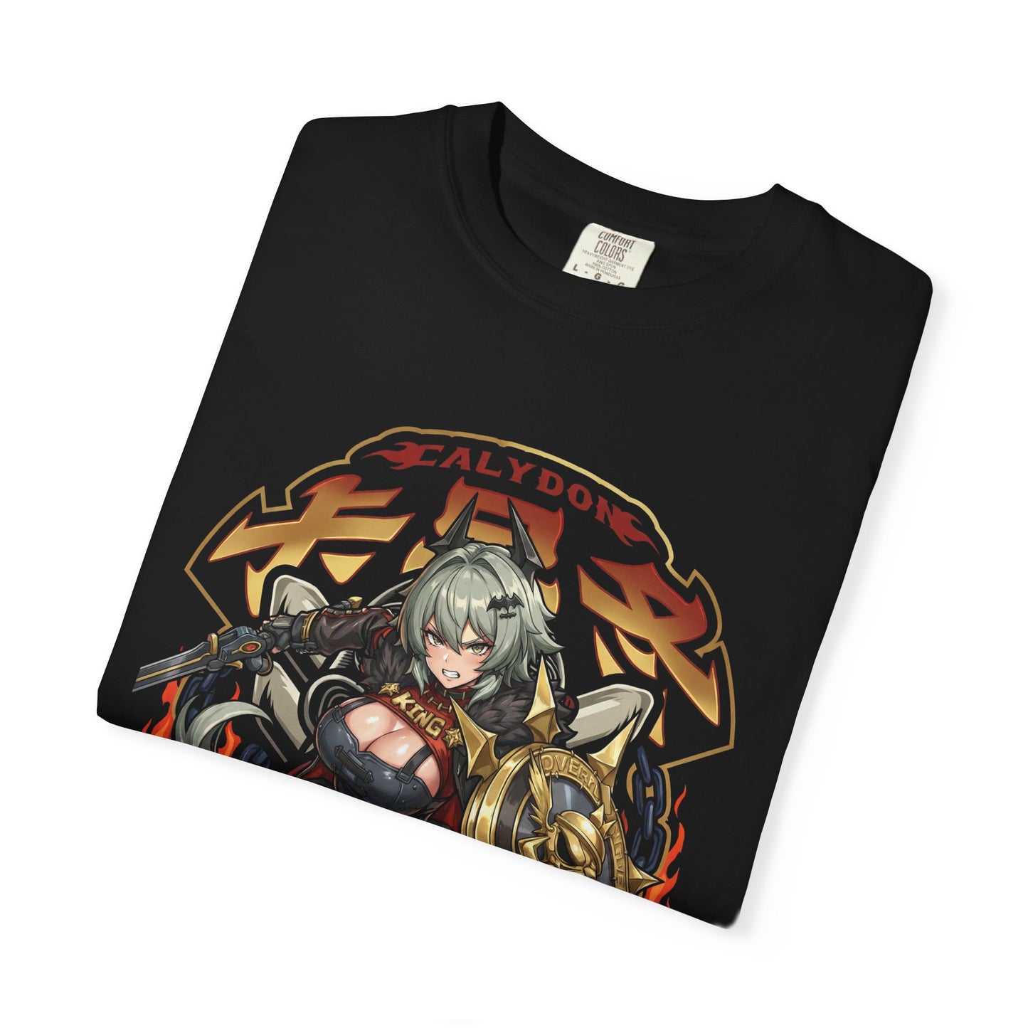 Caesar King ZZZ Yellow Eyes Star Horn Leader Illustration Premium T-Shirt