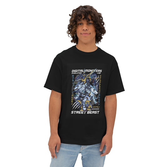 Gabumon Evolutions: Garurumon WereGarurumon MetalGarurumon Premium Oversized Unisex T-Shirt
