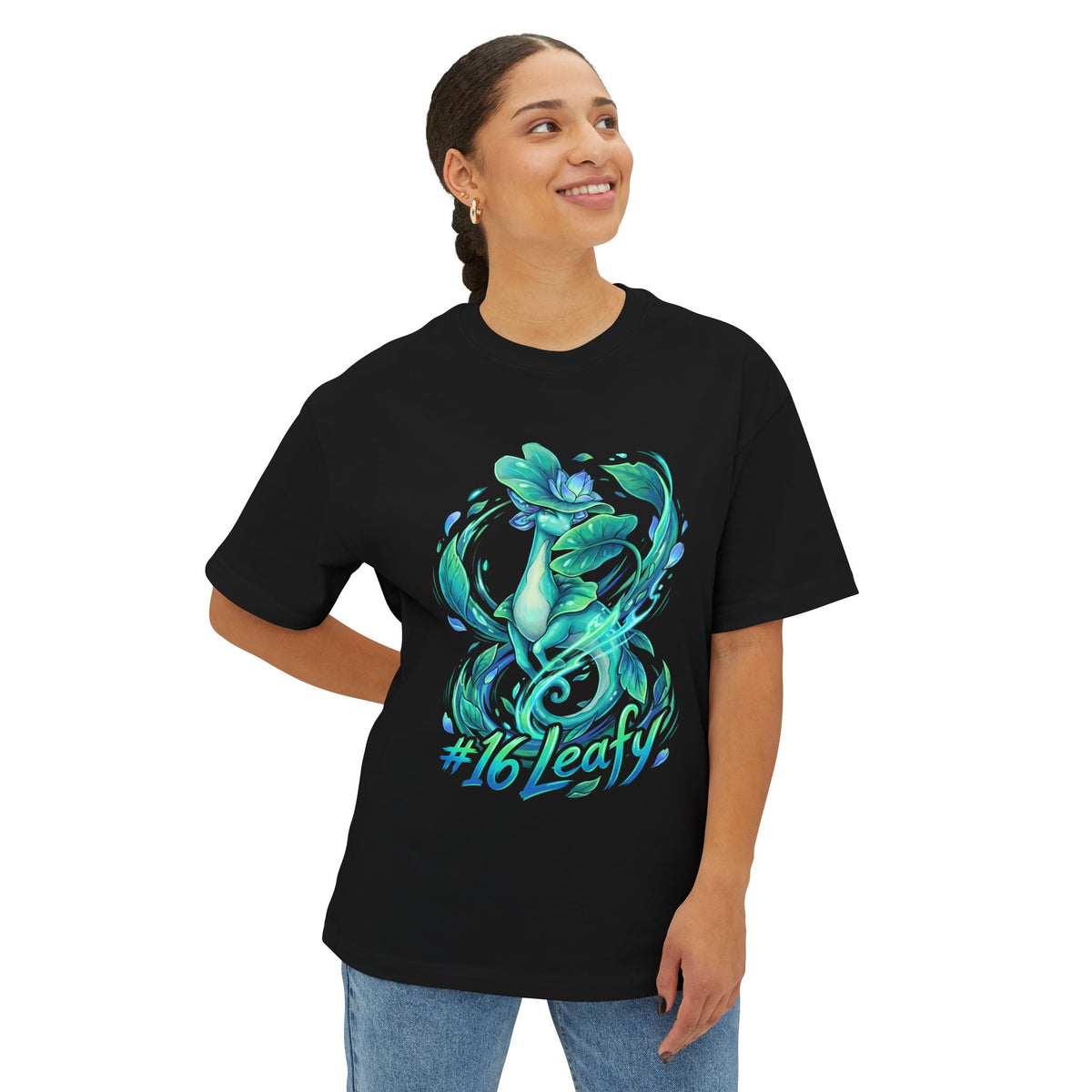 Leafy Aniimo Elemental Burst Creature Art - Oversized Premium Tee