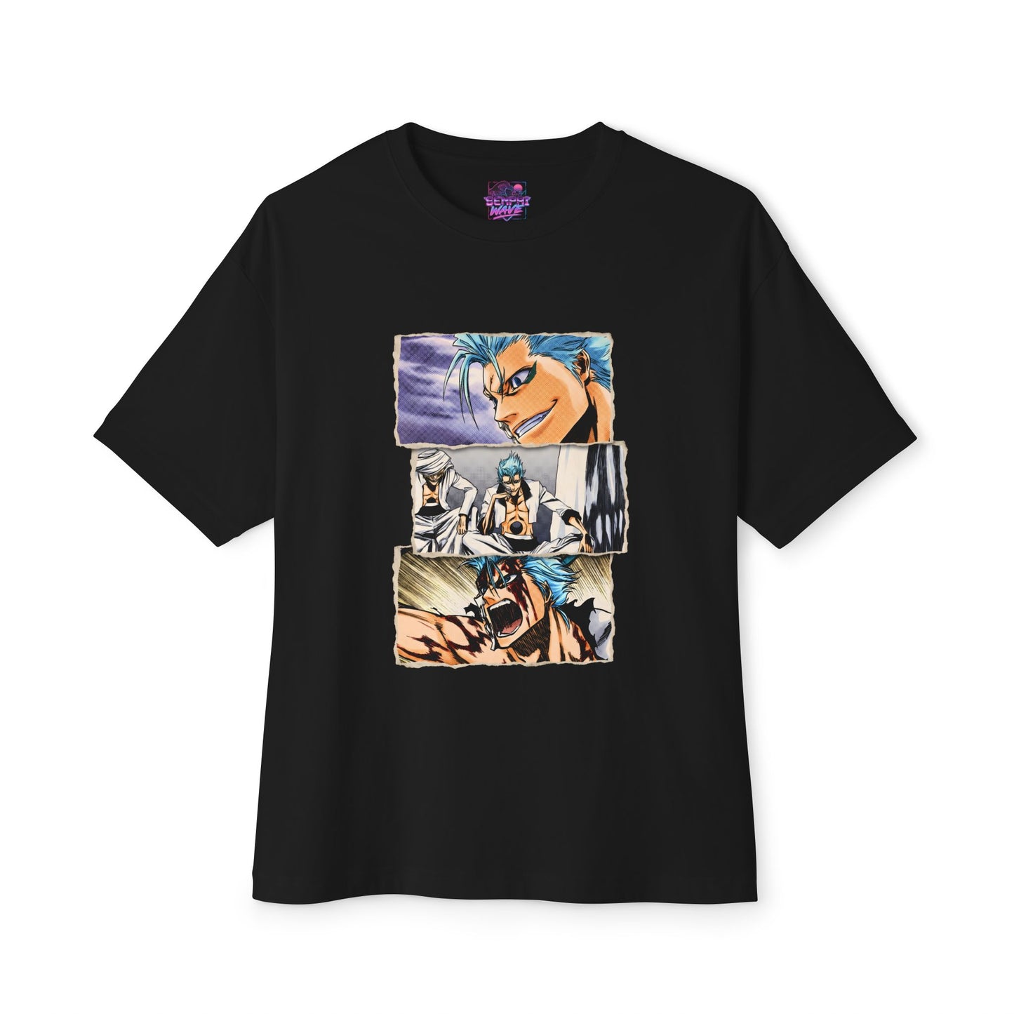 Grimmjow Bleach Anime Portrait Streetwear Tee - Oversized Premium Tee