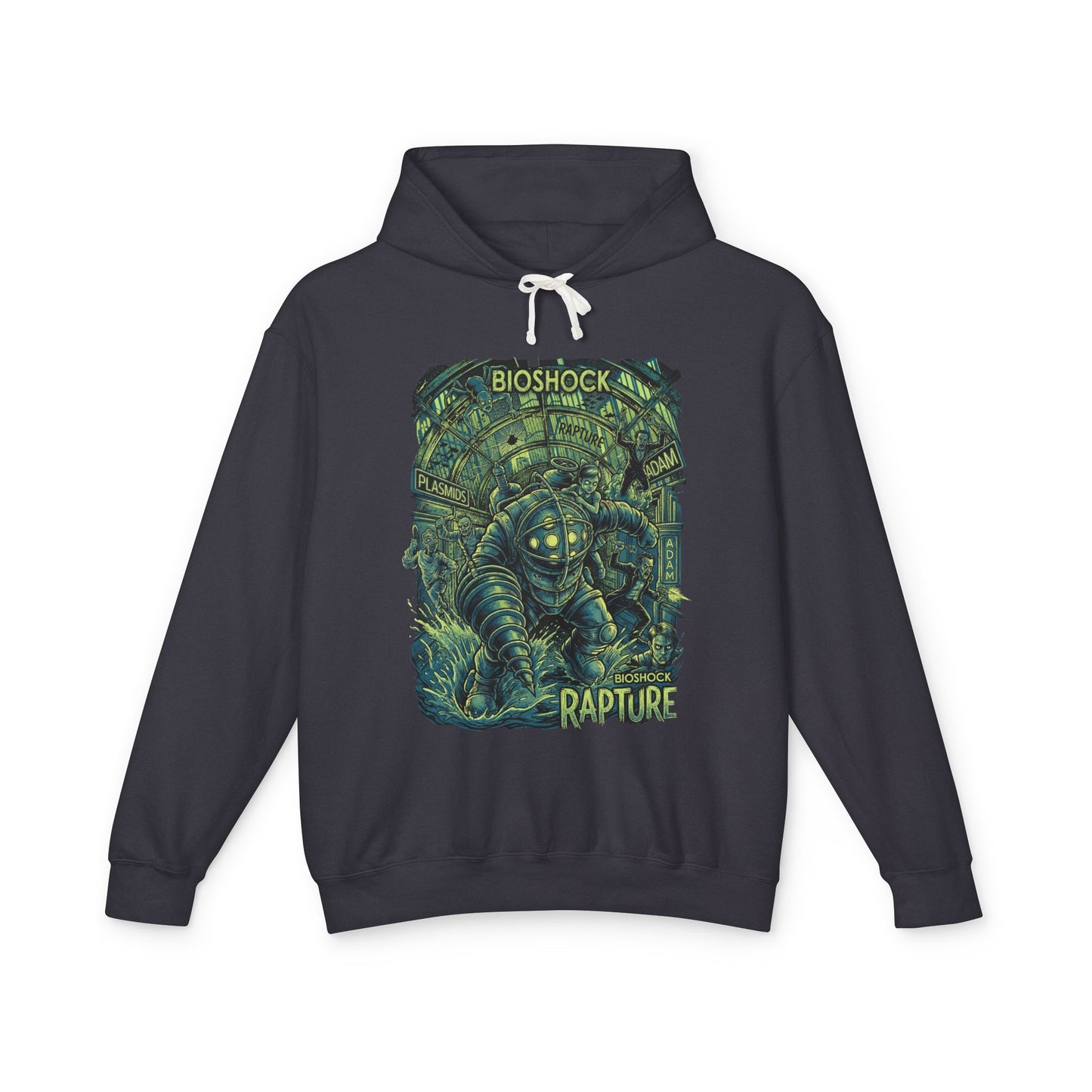 Synthwave Retro Bioshock 2 Rapture Art Deco Dystopia Unisex Premium Hoodie