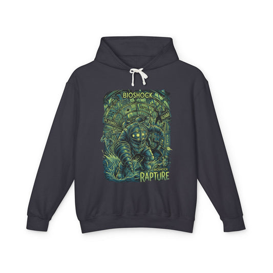 Synthwave Retro Bioshock 2 Rapture Art Deco Dystopia Unisex Premium Hoodie