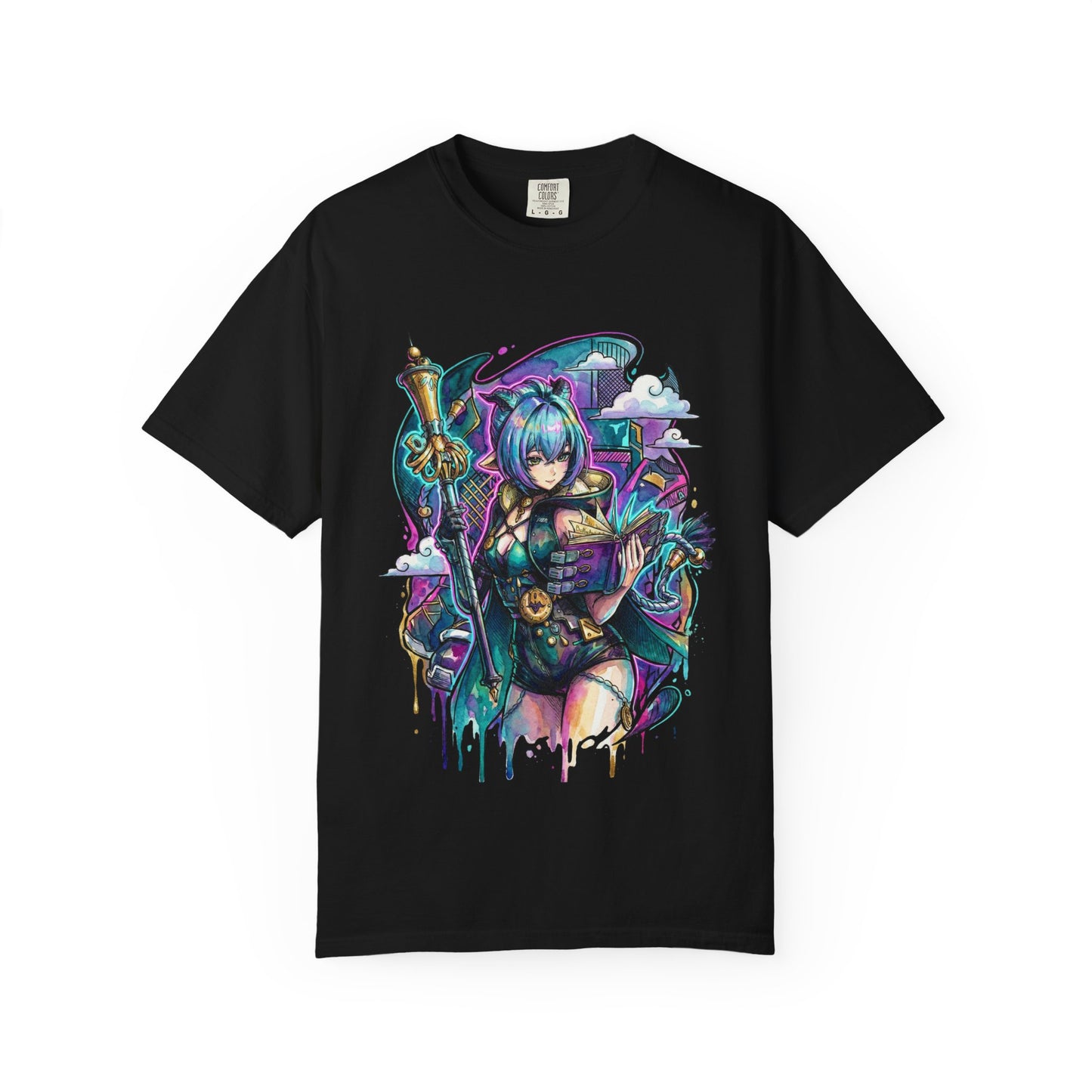 Zenless Zone Zero Lucia Elowen Cerulean Hair Goat Horns Art Premium T-Shirt