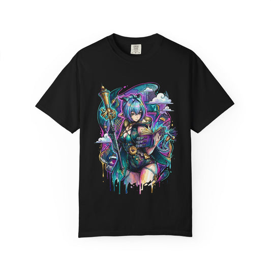 Zenless Zone Zero Lucia Elowen Cerulean Hair Goat Horns Art Premium T-Shirt
