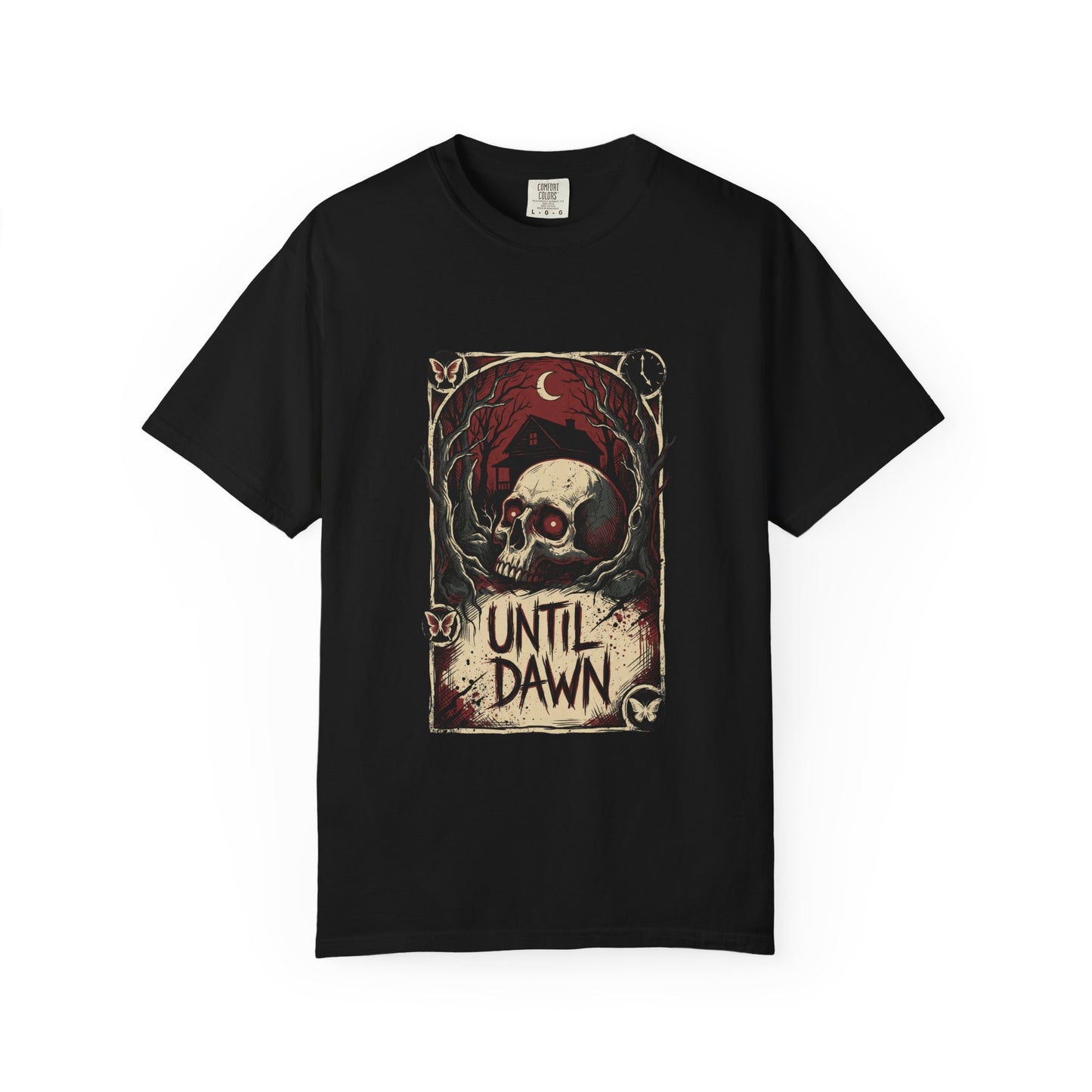 Until Dawn Wendigo Horror Portrait – Clawed Beast Snowy Lodge Night Art Premium T-Shirt