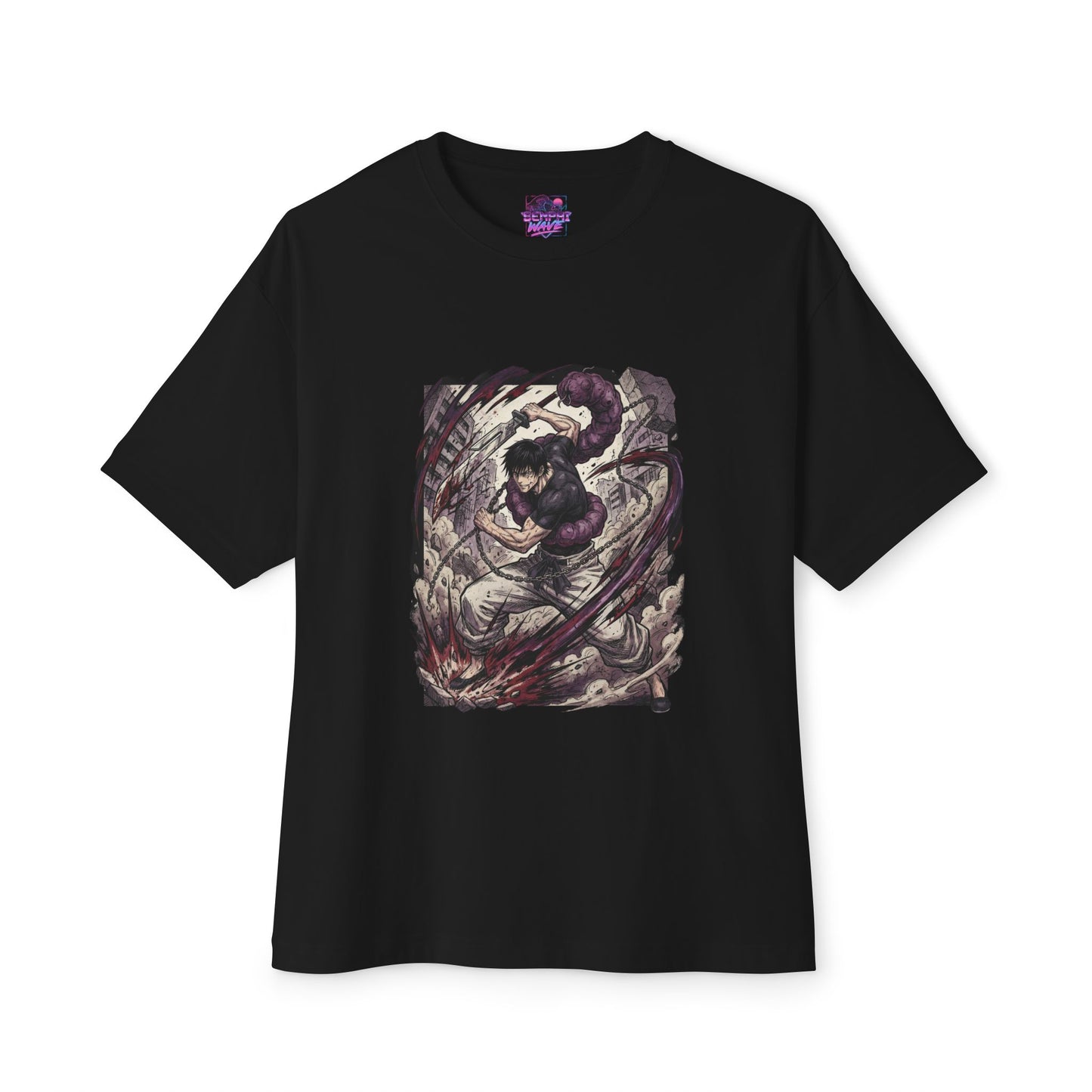 Toji Fushiguro: Playful Cloud & Split Soul Katana Premium Oversized Unisex T-Shirt