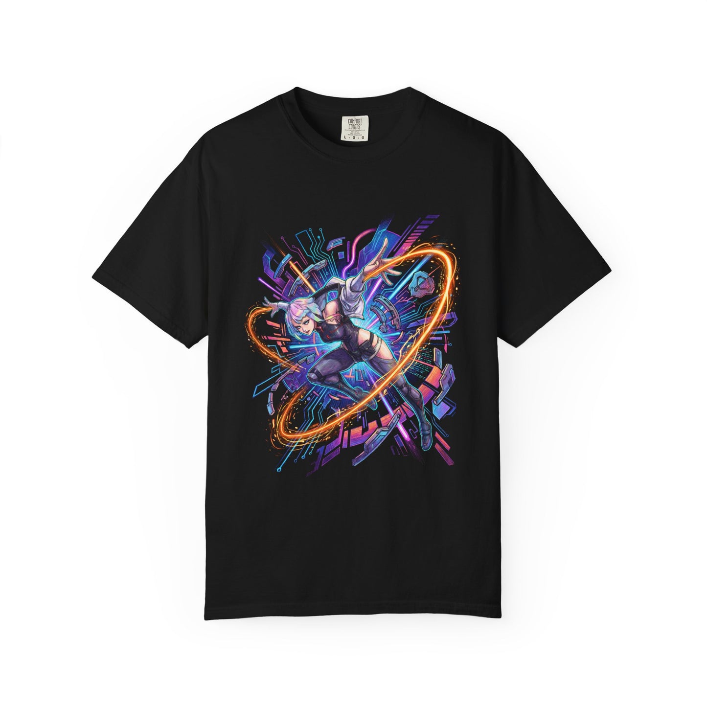 Lucy Cyberpunk Edgerunners Netrunning Quickhack Aesthetic Portrait Premium T-Shirt