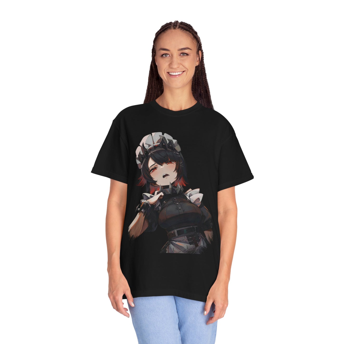 Zenless Zone Zero Ellen Joe Red Eyes Laid Back Maid Art Premium T-Shirt