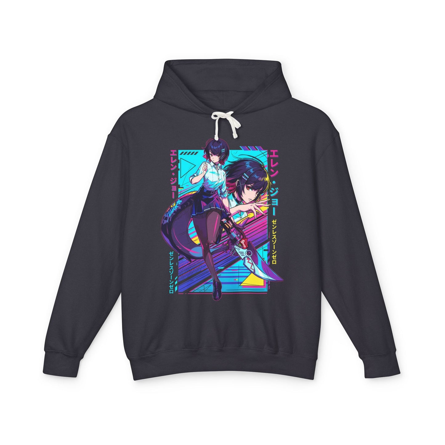 Ellen Joe Zenless Zone Zero Synthwave Retro Neon Unisex Premium Hoodie
