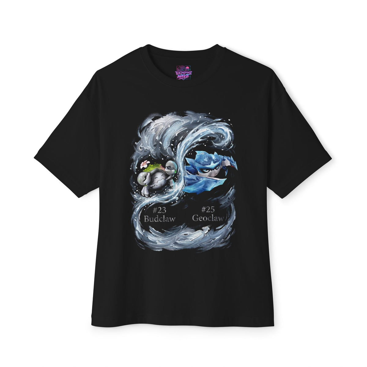 Budclaw Geoclaw Aniimo Evolution Line Moonlit Oil Painting - Oversized Premium Tee
