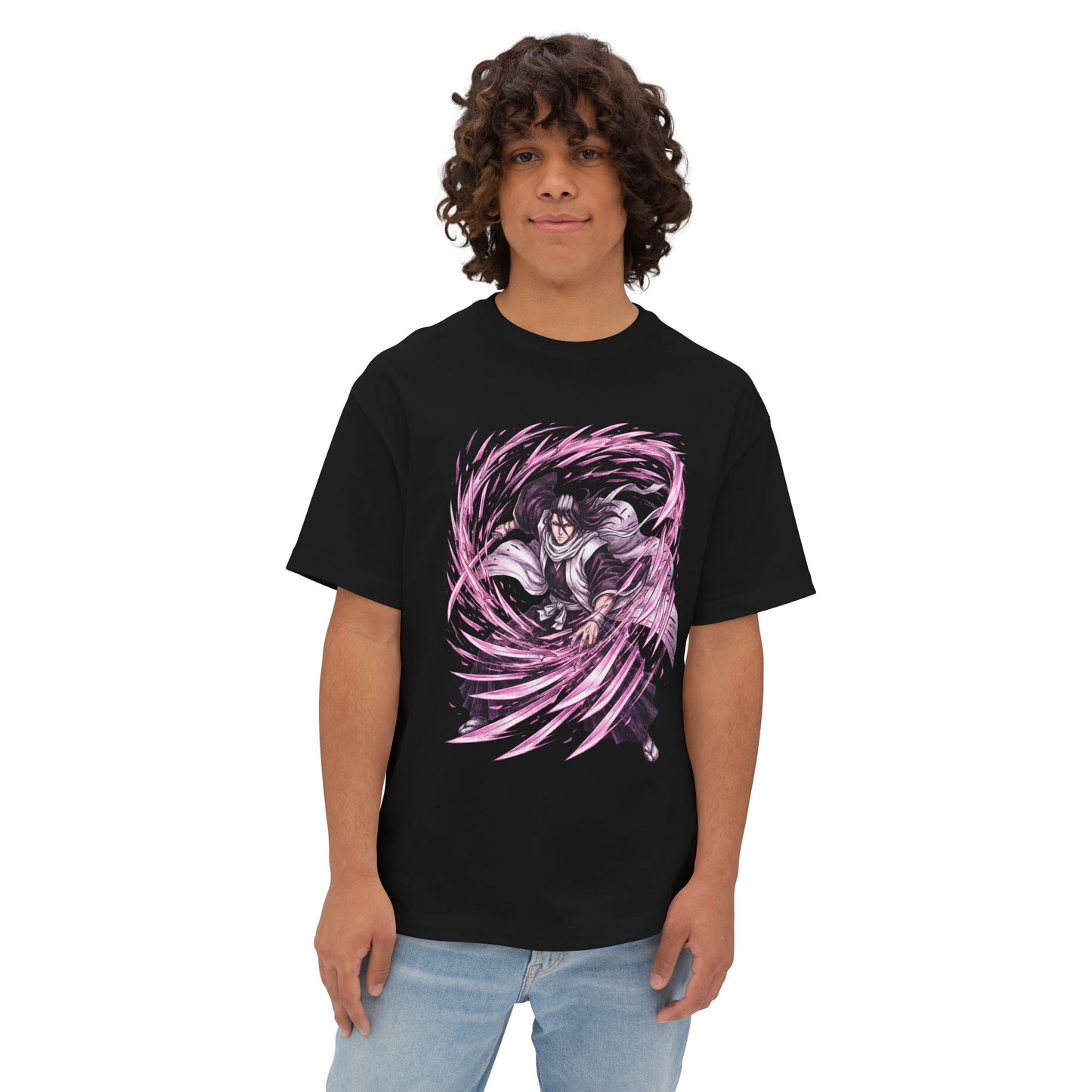 Byakuya Kuchiki 6th Division Captain Illustration Premium Oversized Unisex T-Shirt