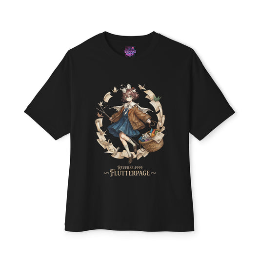 Reverse 1999 Flutterpage Paper Cranes Basket Fan Art Oversized T-Shirt