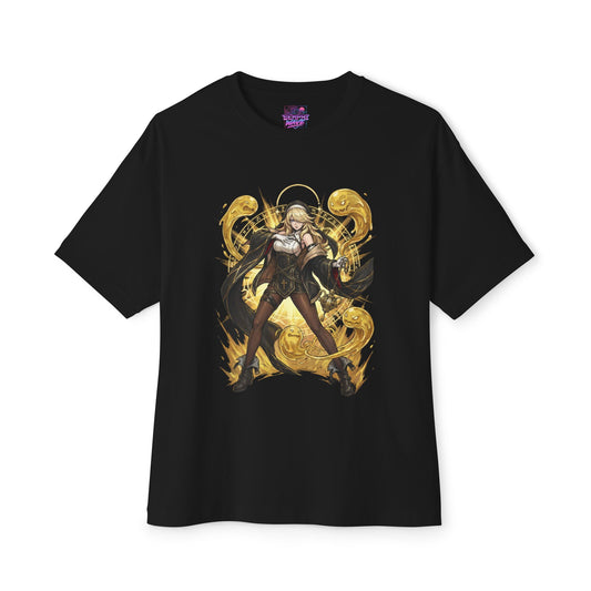 Chaos Zero Nightmare Orlea Magic Circle Golden Light Fan Art Oversized T-Shirt