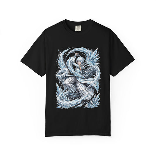 Bankai Rukia Kuchiki Bleach Violet Eyes Black Hair Design Premium T-Shirt