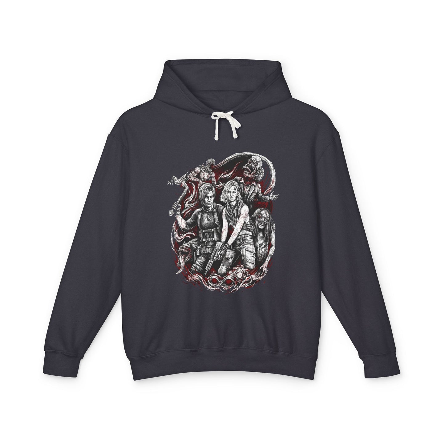 Leon S Kennedy RE9 Chainsaw Chaos Veteran Agent Portrait Unisex Premium Hoodie