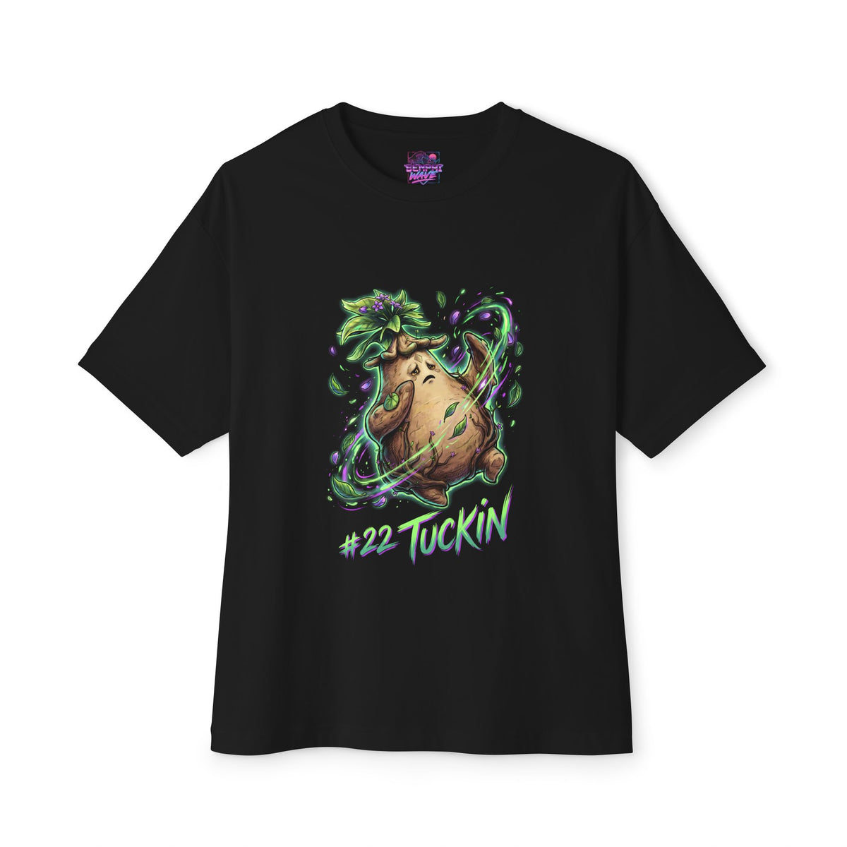 Tuckin Aniimo Elemental Burst Creature Art - Oversized Premium Tee