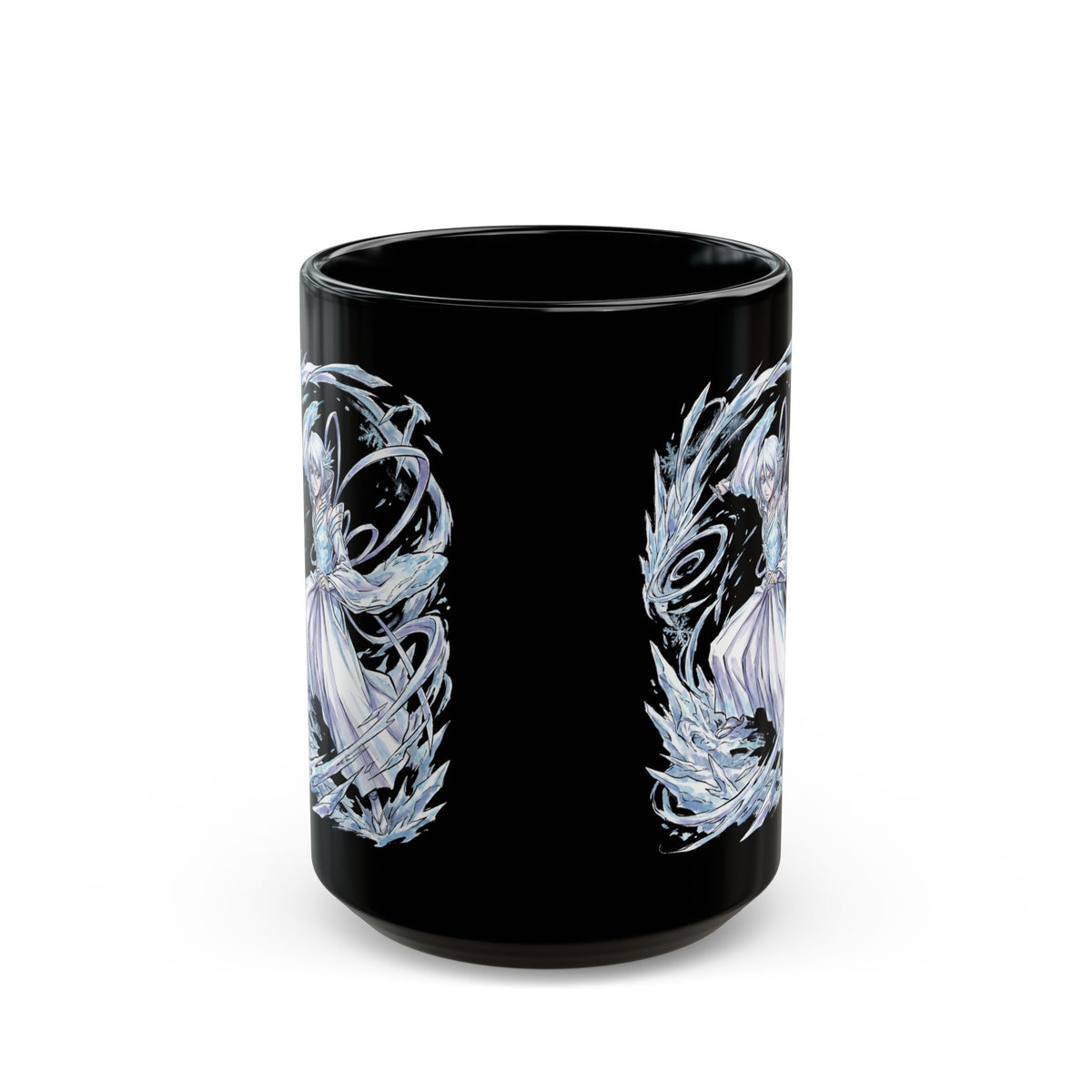Bleach Rukia Kuchiki Sode no Shirayuki Ice Warrior Black Mug