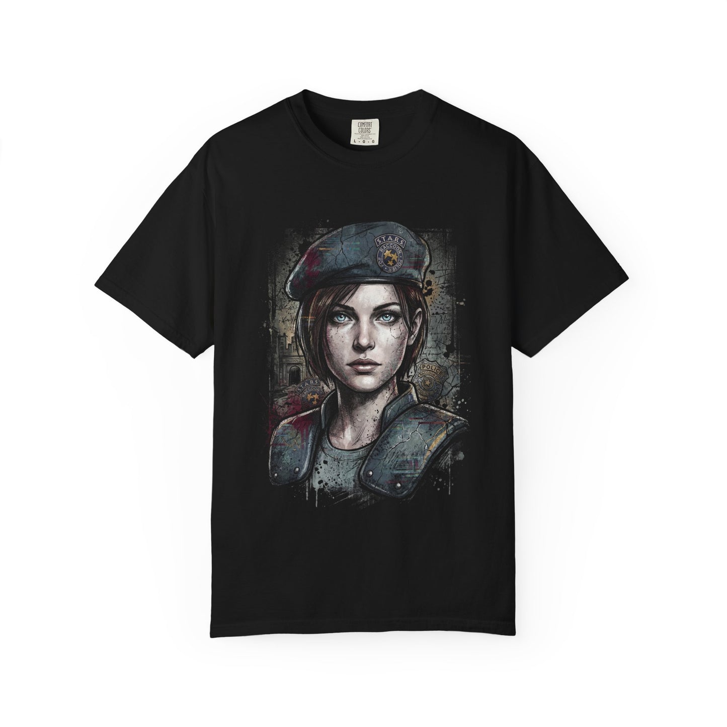 RE Jill Valentine Beretta Lockpick Zombie Outbreak Portrait Premium T-Shirt