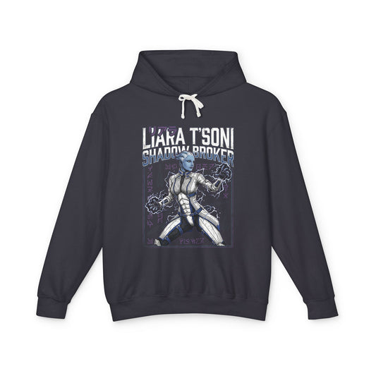 Mass Effect Liara Biotic Lightning Glyphs Fan Art Hoodie