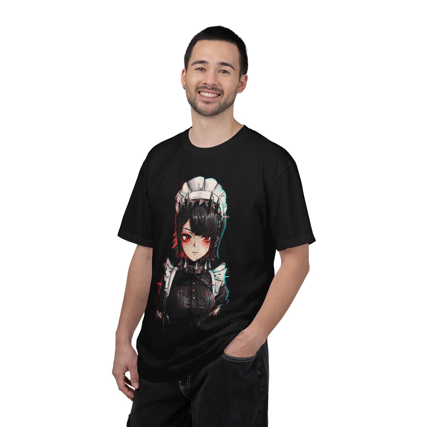 Ellen Joe ZZZ Black Hair Maid Red Highlights Art Premium T-Shirt