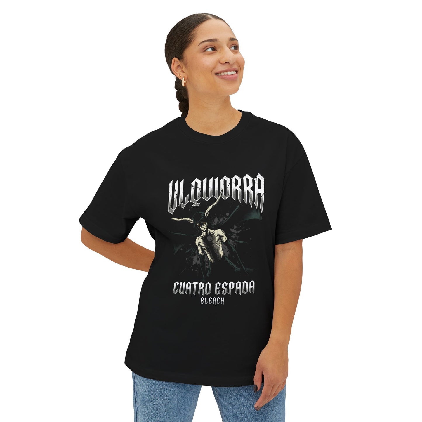 Bleach Ulquiorra: Green Slitted Eyes Icon Premium Oversized Unisex T-Shirt