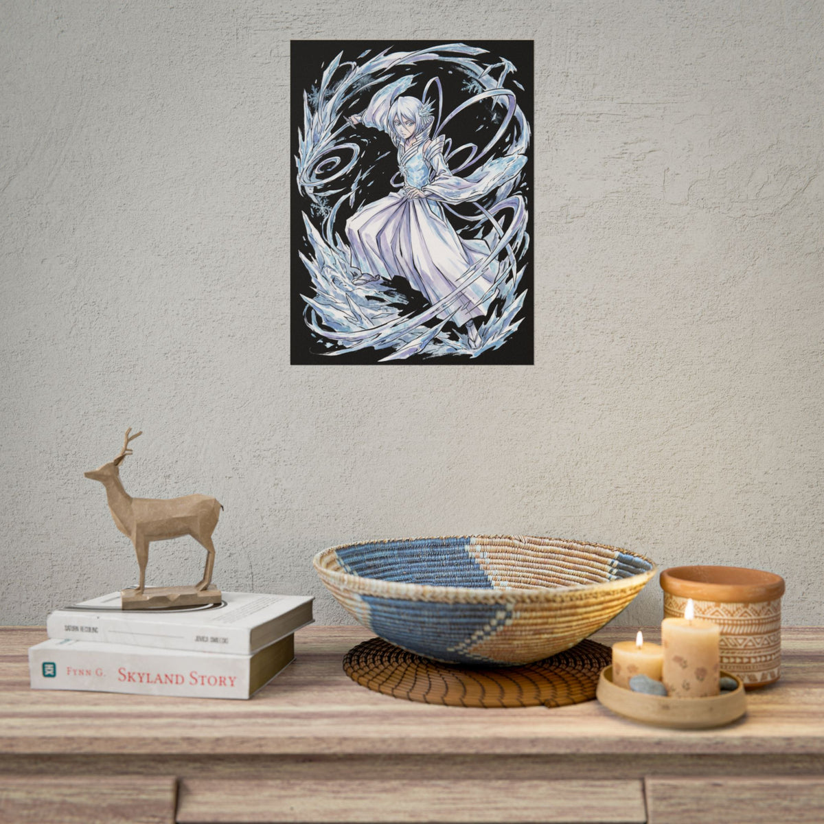 Bleach Rukia Kuchiki Sode no Shirayuki Ice Warrior Poster