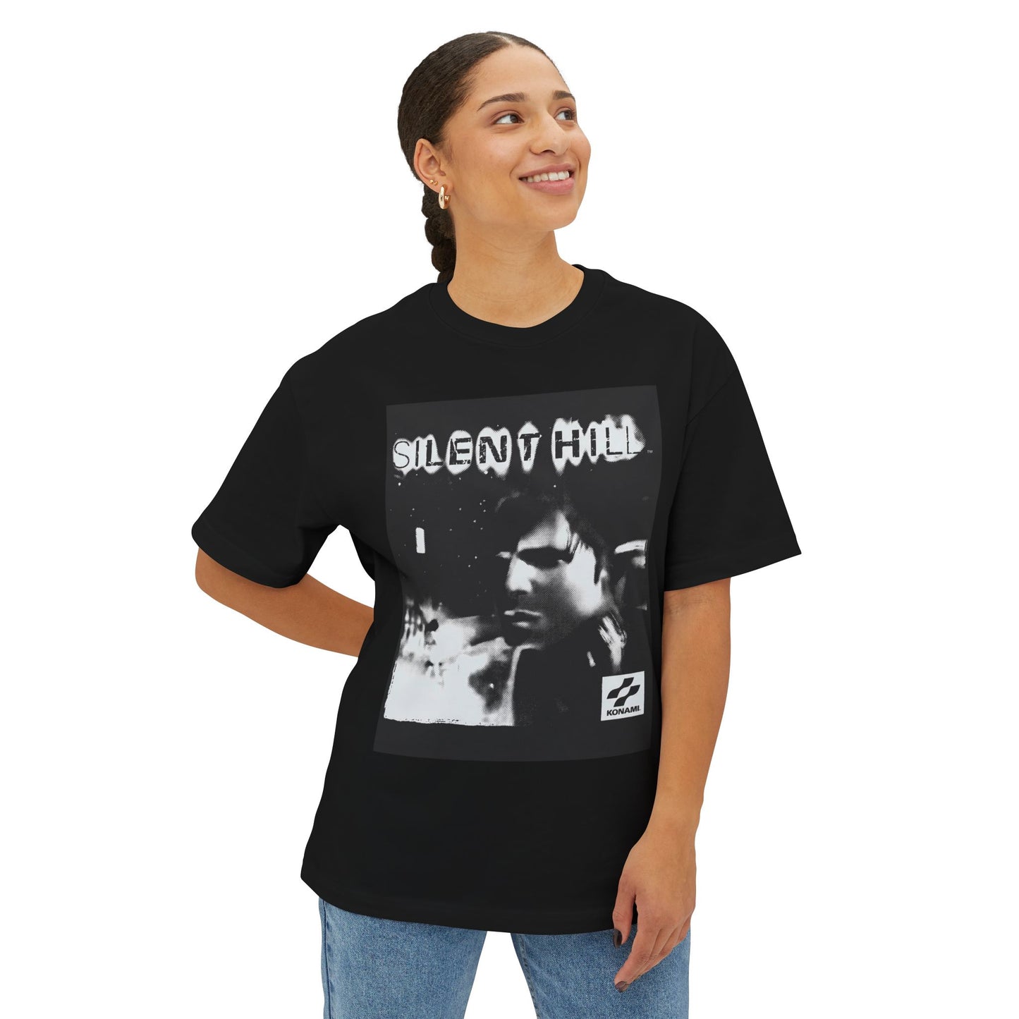 Silent Hill 1: Foggy Streets & Siren Horror Premium Oversized Unisex T-Shirt