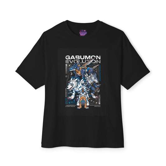 Gabumon Evolutions: Garurumon WereGarurumon MetalGarurumon Premium Oversized Unisex T-Shirt