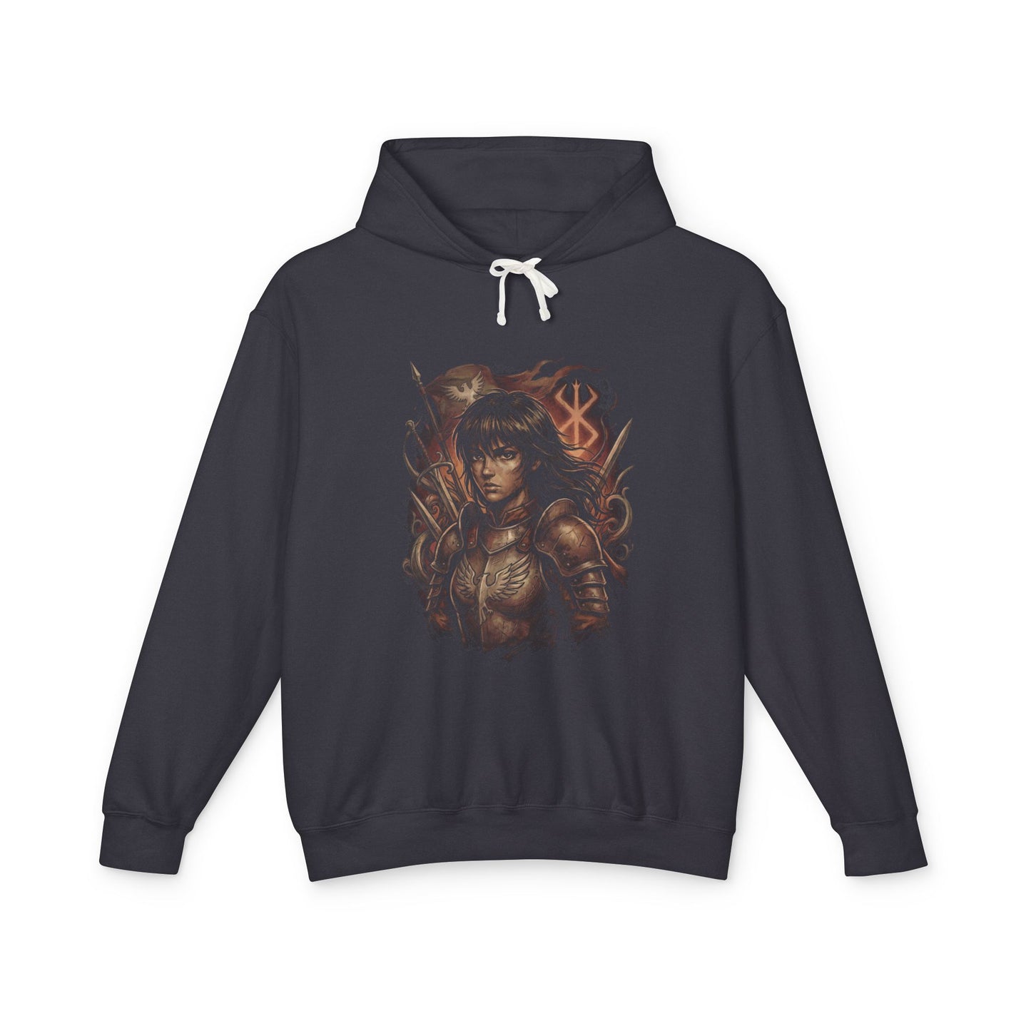 Casca Berserk Determined Leader Sword Mastery Design Unisex Premium Hoodie