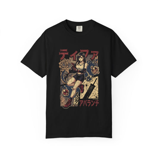 Final Fantasy Tifa Fighting Gloves Red Vambrace Art Premium T-Shirt