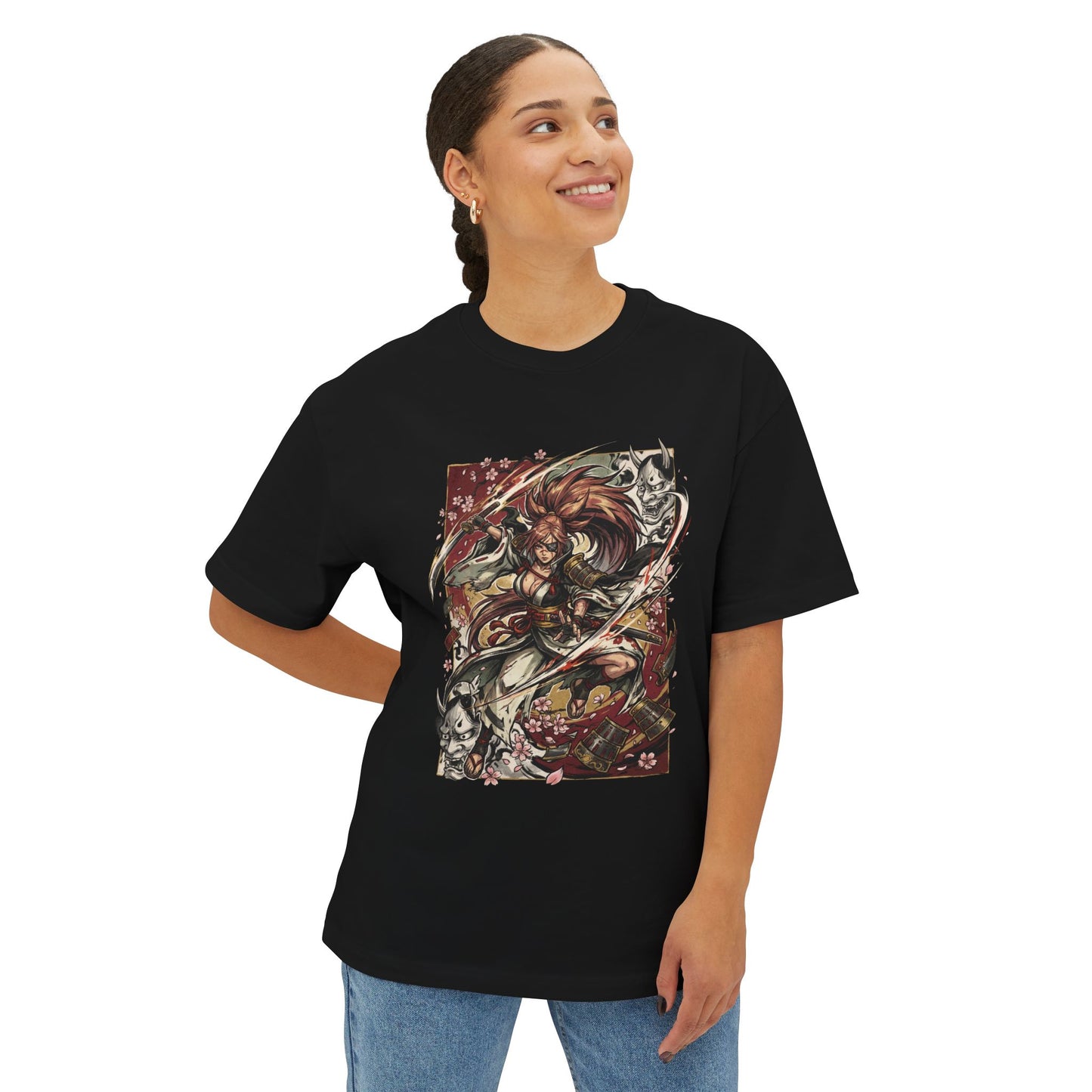 Baiken Guilty Gear Strive: Scarred Eye Grappling Hook Premium Oversized Unisex T-Shirt