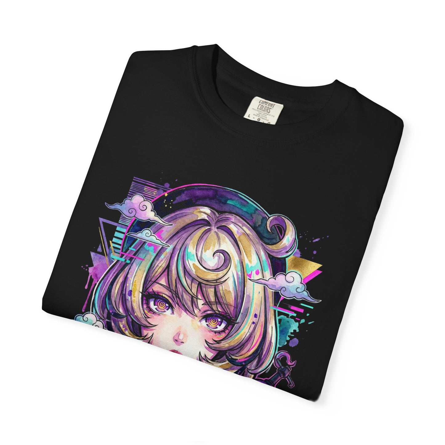 Yidhari ZZZ Blonde Swirly Hair Purple Tentacles Vaporwave Neon Premium T-Shirt